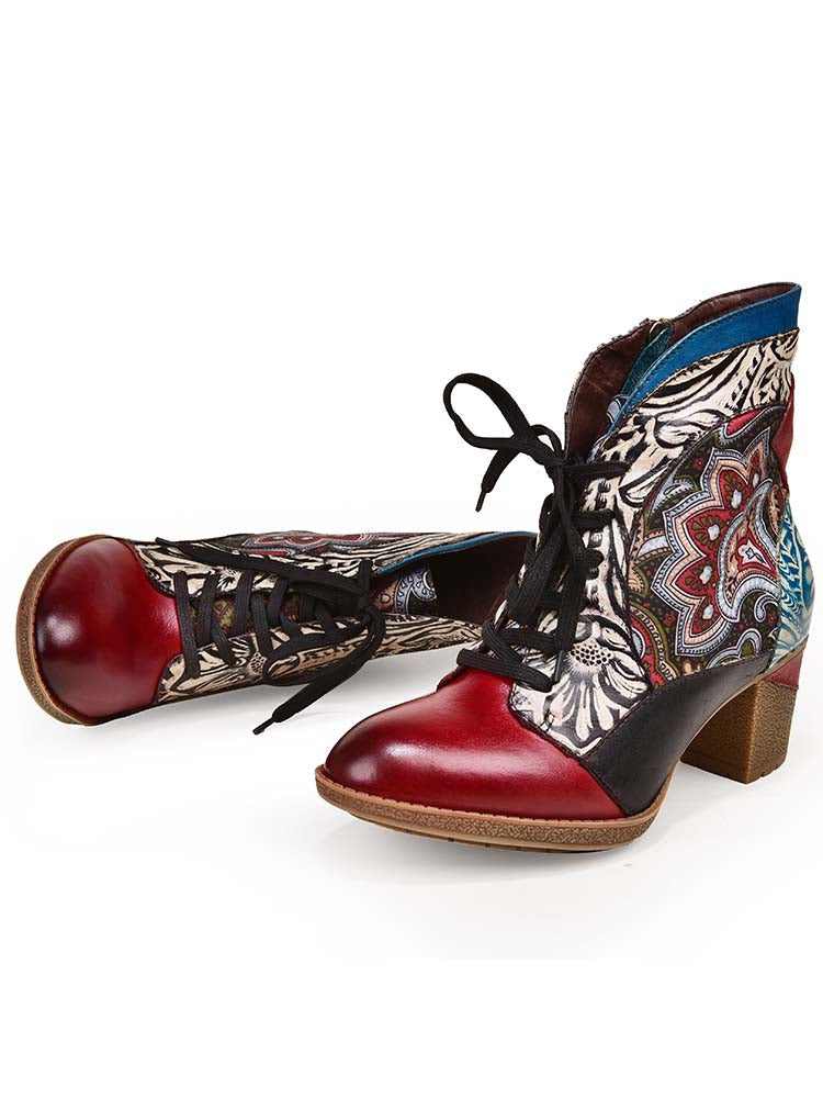 Dalia, bottines bohèmes en cuir