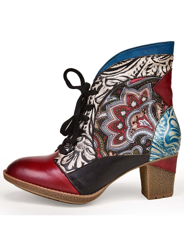 Dalia, bottines bohèmes en cuir