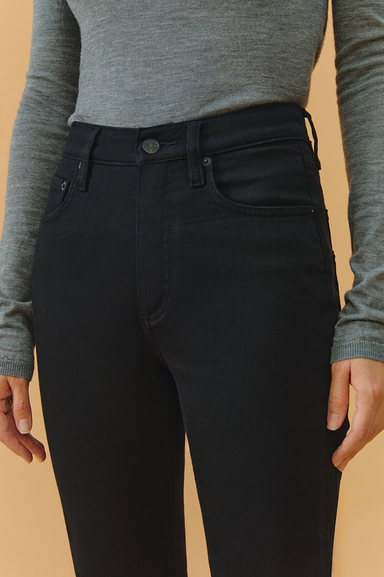 Jean Two Shots High Rise Straight Crop HJ013