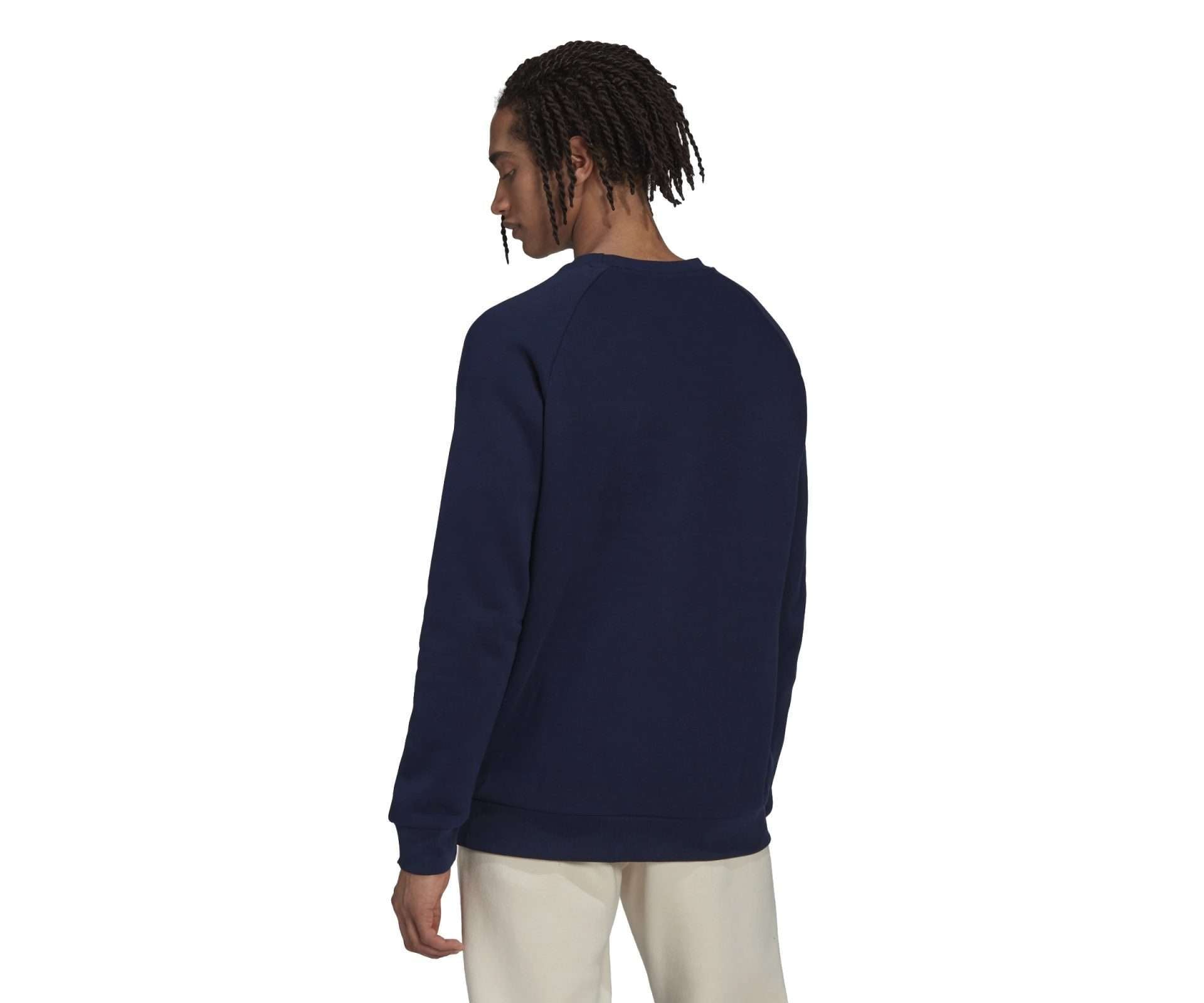 Sweat-shirt ras-du-cou adidas Originals Adicolor Essentials Trefoil pour homme - Night Indigo