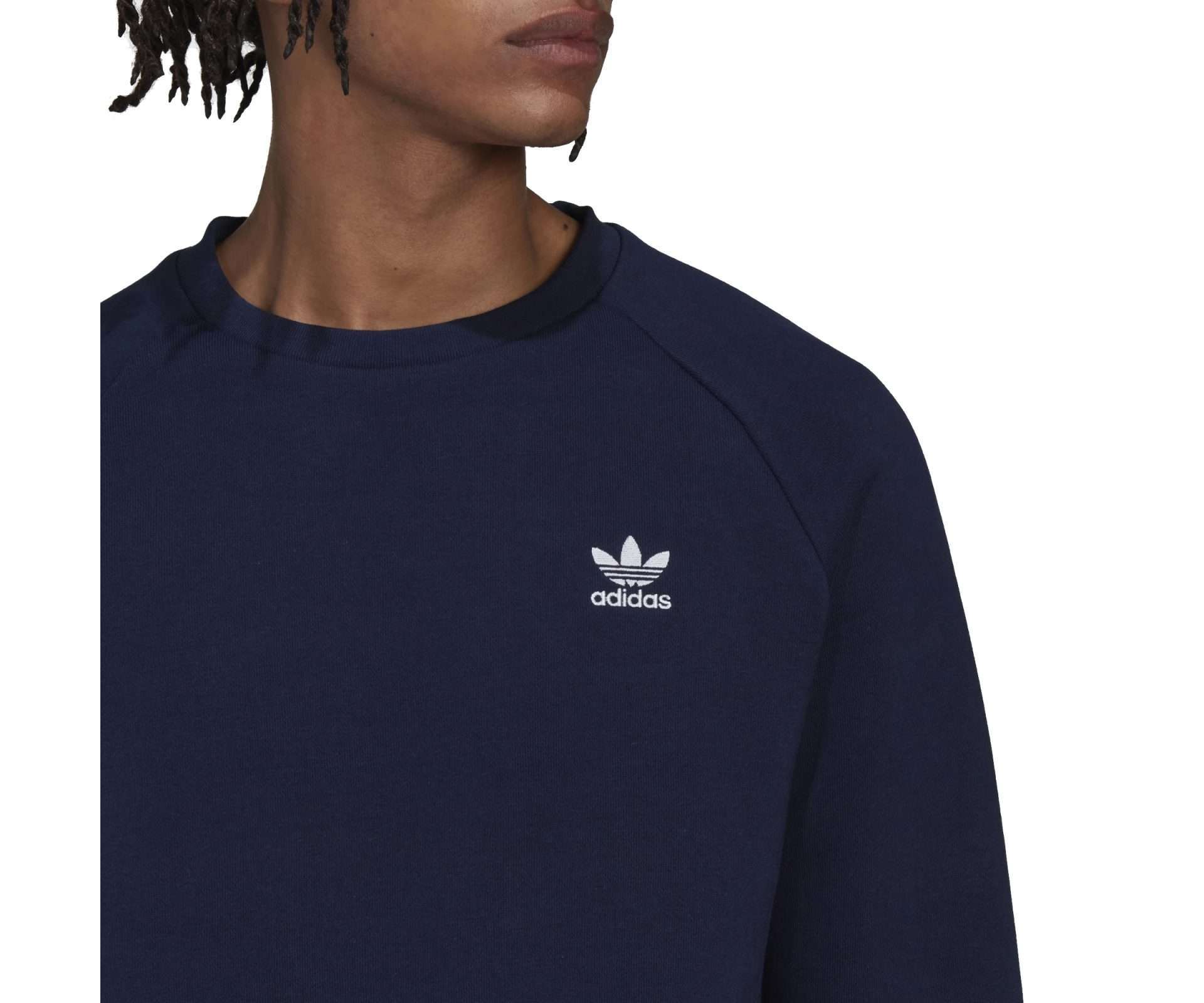Sweat-shirt ras-du-cou adidas Originals Adicolor Essentials Trefoil pour homme - Night Indigo