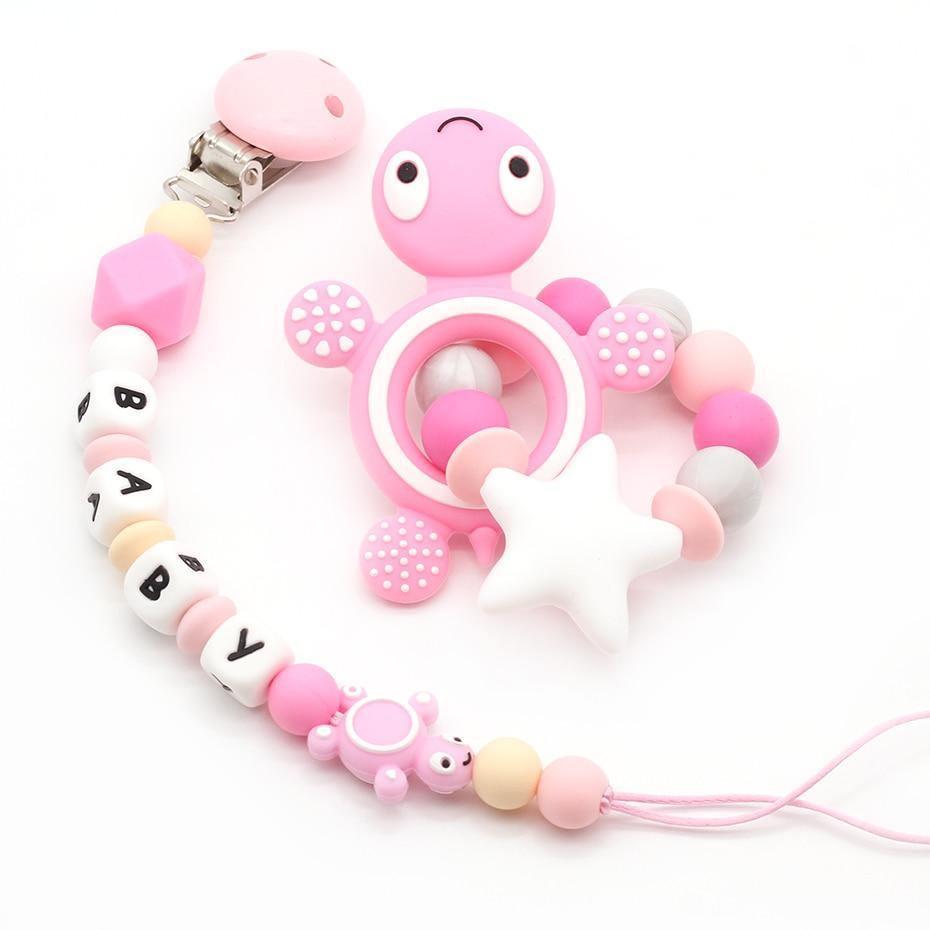 Chaînes de sucette modernes faites à la main pour bébés - en silicone - pour attacher à la sucette