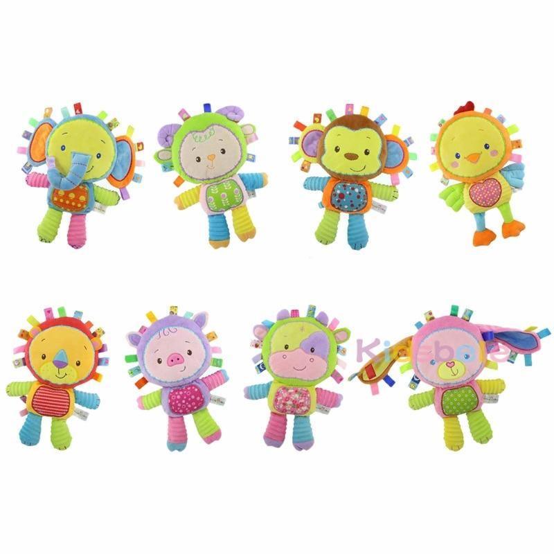 Jouets pour bébés Hochets Anneau de dentition doux en peluche Jouets éducatifs pour bébés et nourrissons