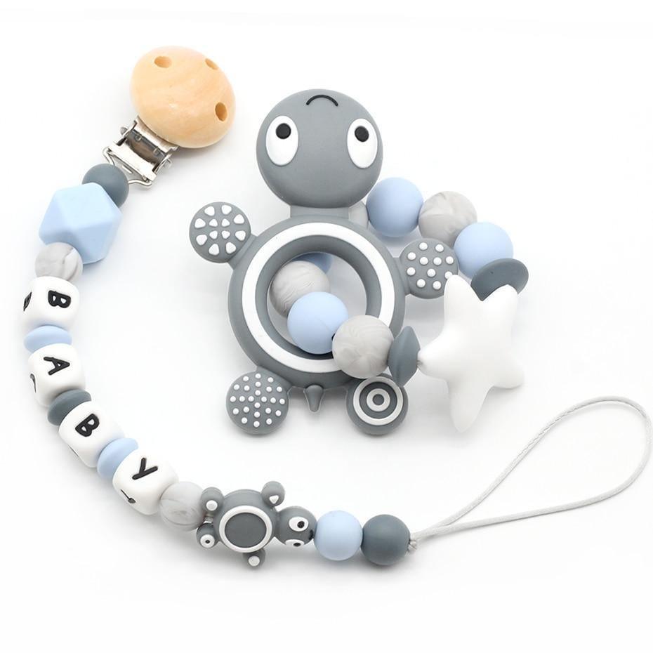Chaînes de sucette modernes faites à la main pour bébés - en silicone - pour attacher à la sucette