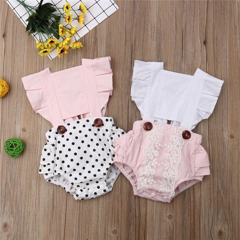 Barboteuse bébé fille, combinaison à volants, tenue estivale dos nu, style moderne