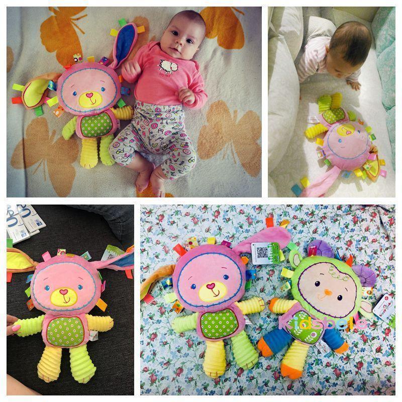 Jouets pour bébés Hochets Anneau de dentition doux en peluche Jouets éducatifs pour bébés et nourrissons