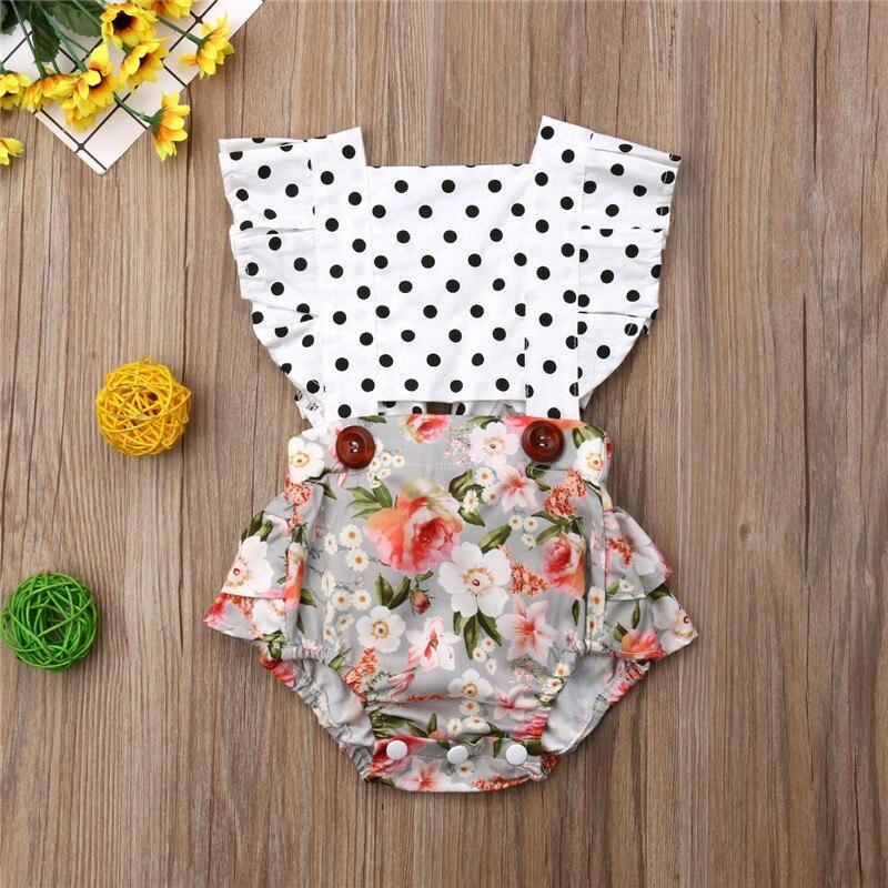 Barboteuse bébé fille, combinaison à volants, tenue estivale dos nu, style moderne