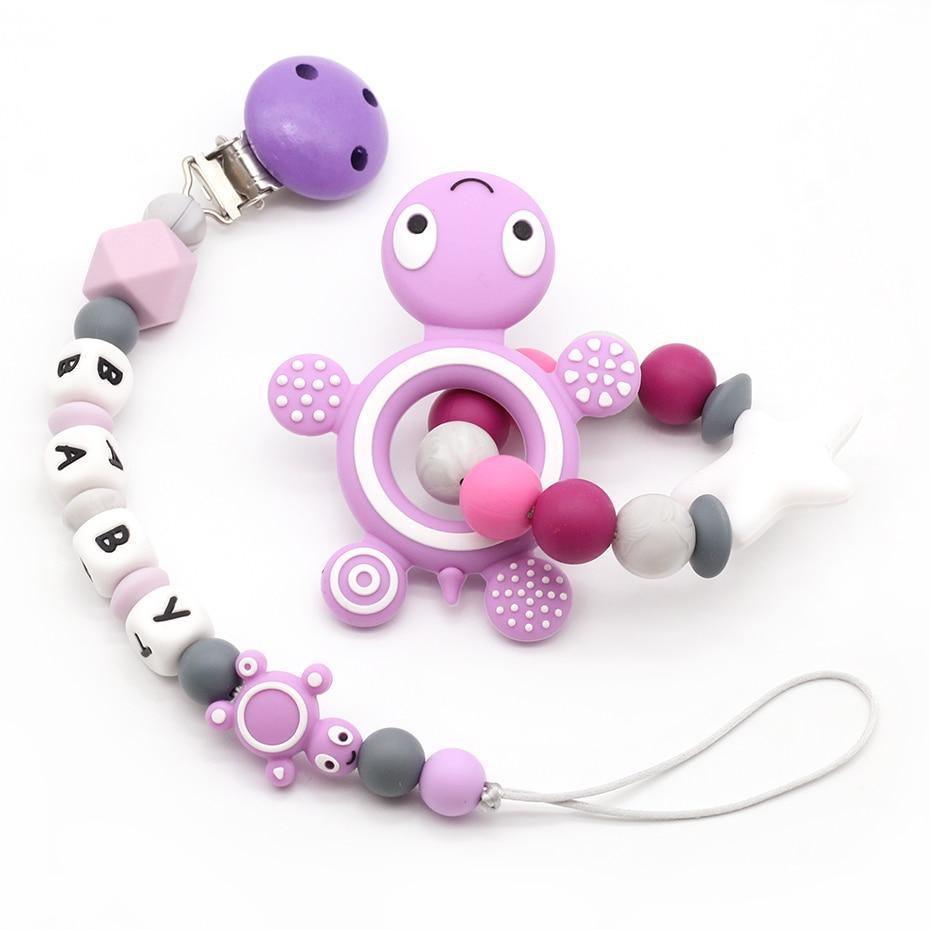 Chaînes de sucette modernes faites à la main pour bébés - en silicone - pour attacher à la sucette