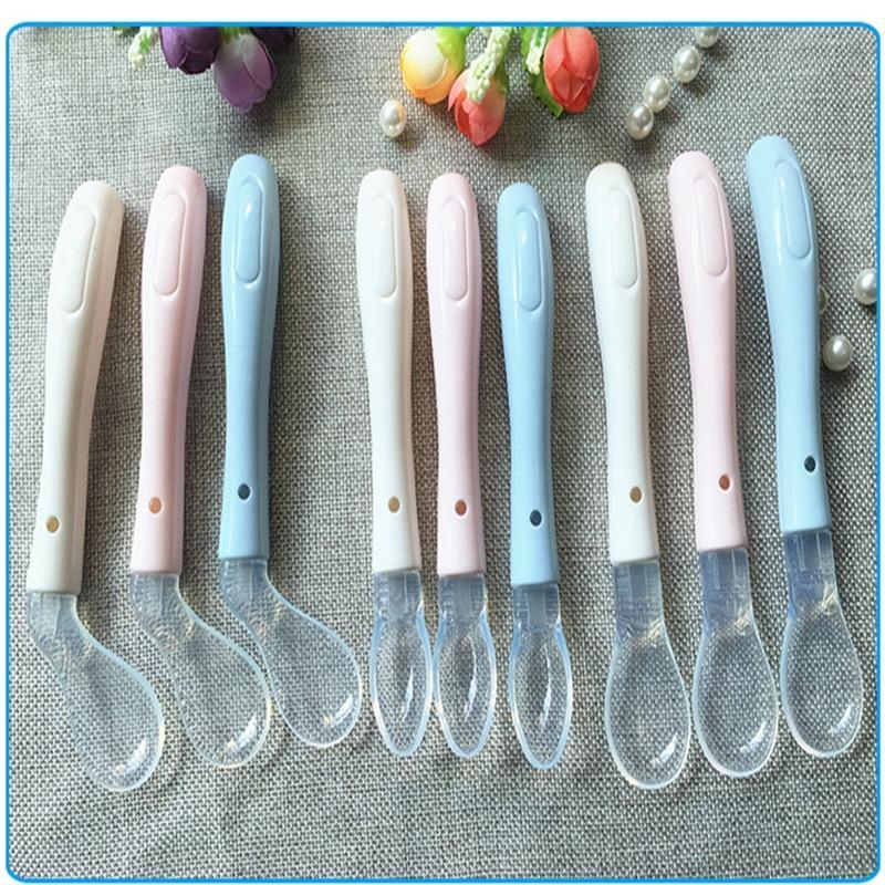LOT DE 3 Cuillères Souples en Silicone de Qualité Alimentaire pour Bébé, Cuillères d'Apprentissage Sûres pour Nourrissons, Vaisselle pour Enfants Garçons Filles, Couverts pour Tout-petits, Cuillères d'Alimentation pour Enfants