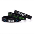 Bracelet en Silicone Bracelet en Caoutchouc de Motivation pour Hommes et Femmes Cadeau Parfait Bijoux Style Cool