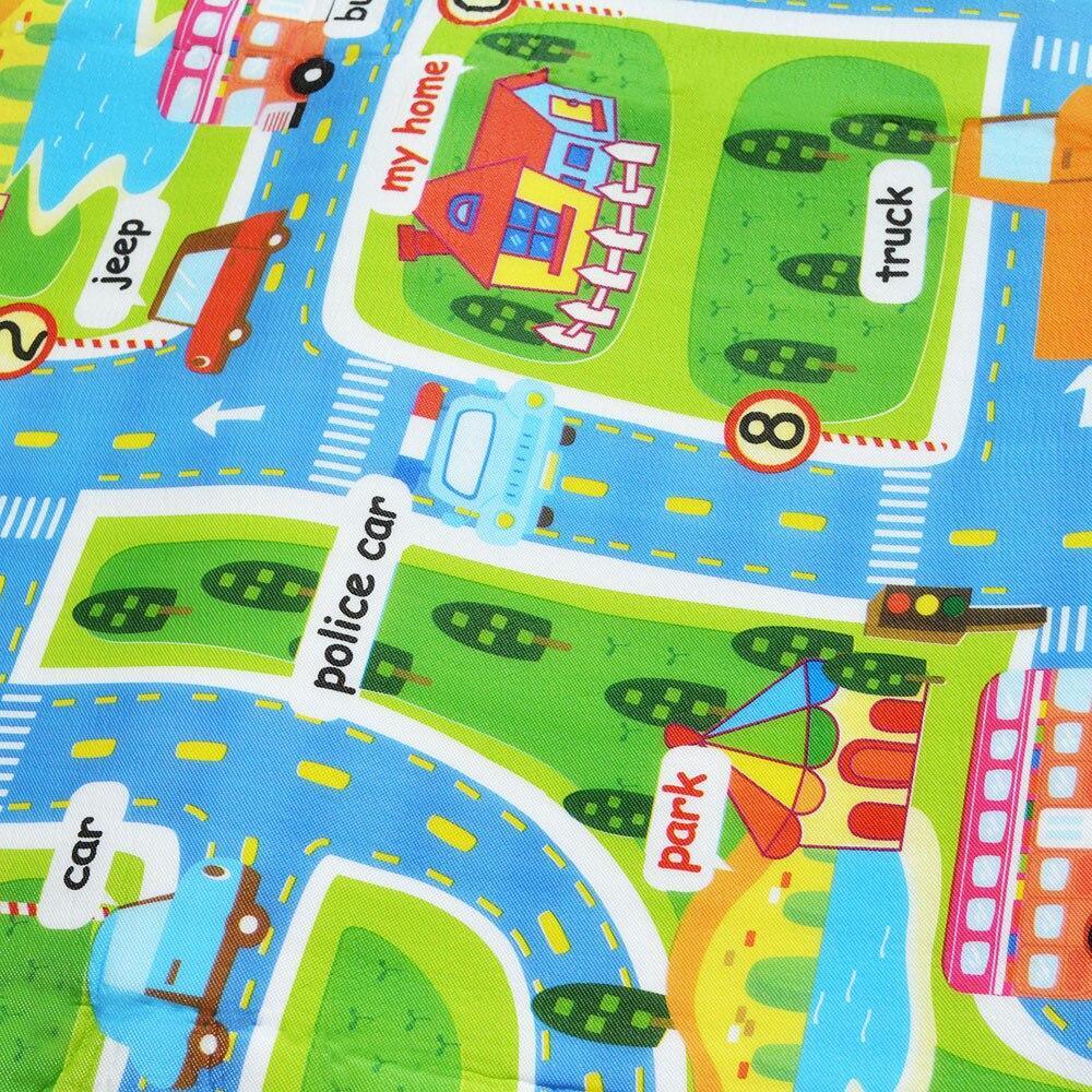 Tapis de jeu pour bébé, en mousse, avec motif de ville et routes, idéal pour les chambres d'enfants et de garçons.