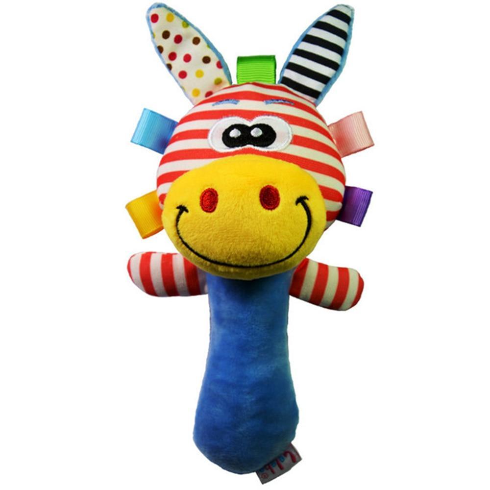 Hochets à main en peluche douce pour bébé, jouets hochets pour nouveau-né, hochets à main style animal pour bébés et enfants