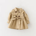 Veste / Manteau bébé Trench-coat double boutonnage pour bébés filles de 1 à 4 ans, style élégant