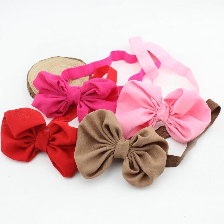 Bandeau de bébé moderne, ruban fait à la main pour tout-petits, nourrissons, enfants, accessoires de cheveux, nœuds pour filles