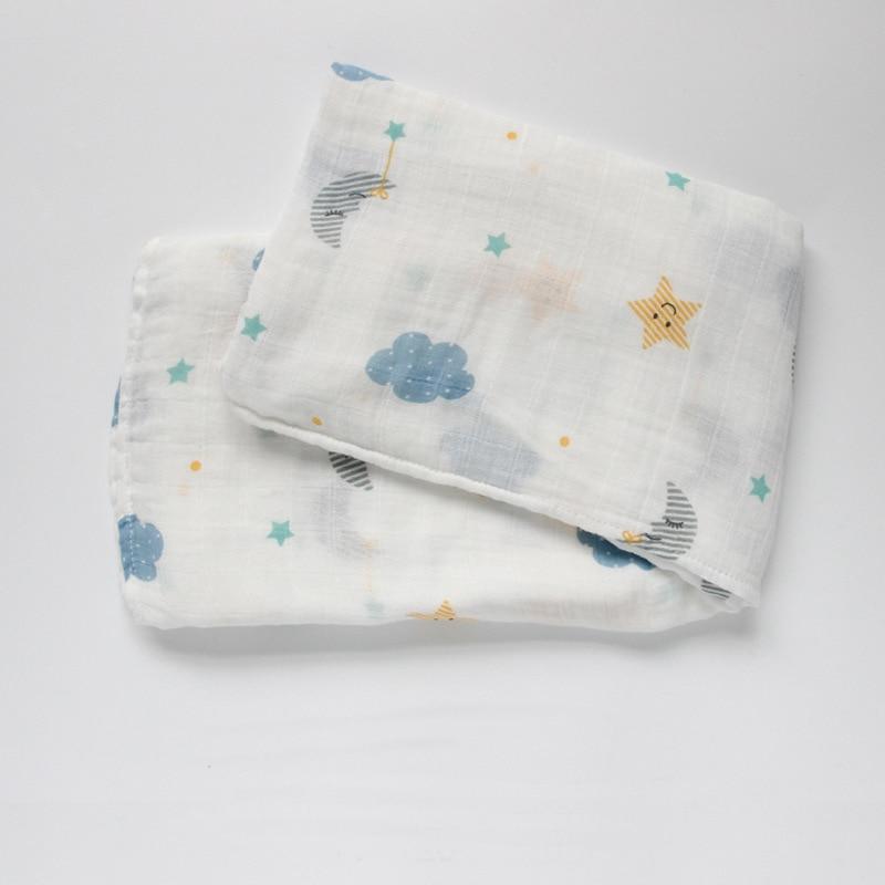 Lange d'emmaillotage multi-usage en bambou et coton pour bébé fille et garçon