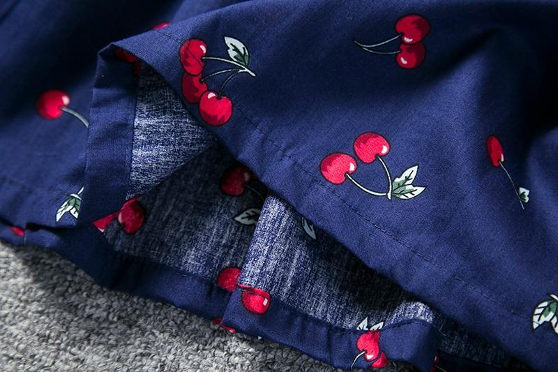 Robe d'été moderne de luxe pour fille, robe cerises pour enfants, robe à dos en V, robe débardeur en coton pour bébé, robe licou pour filles