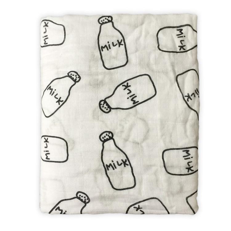 Lange d'emmaillotage multi-usage en bambou et coton pour bébé fille et garçon