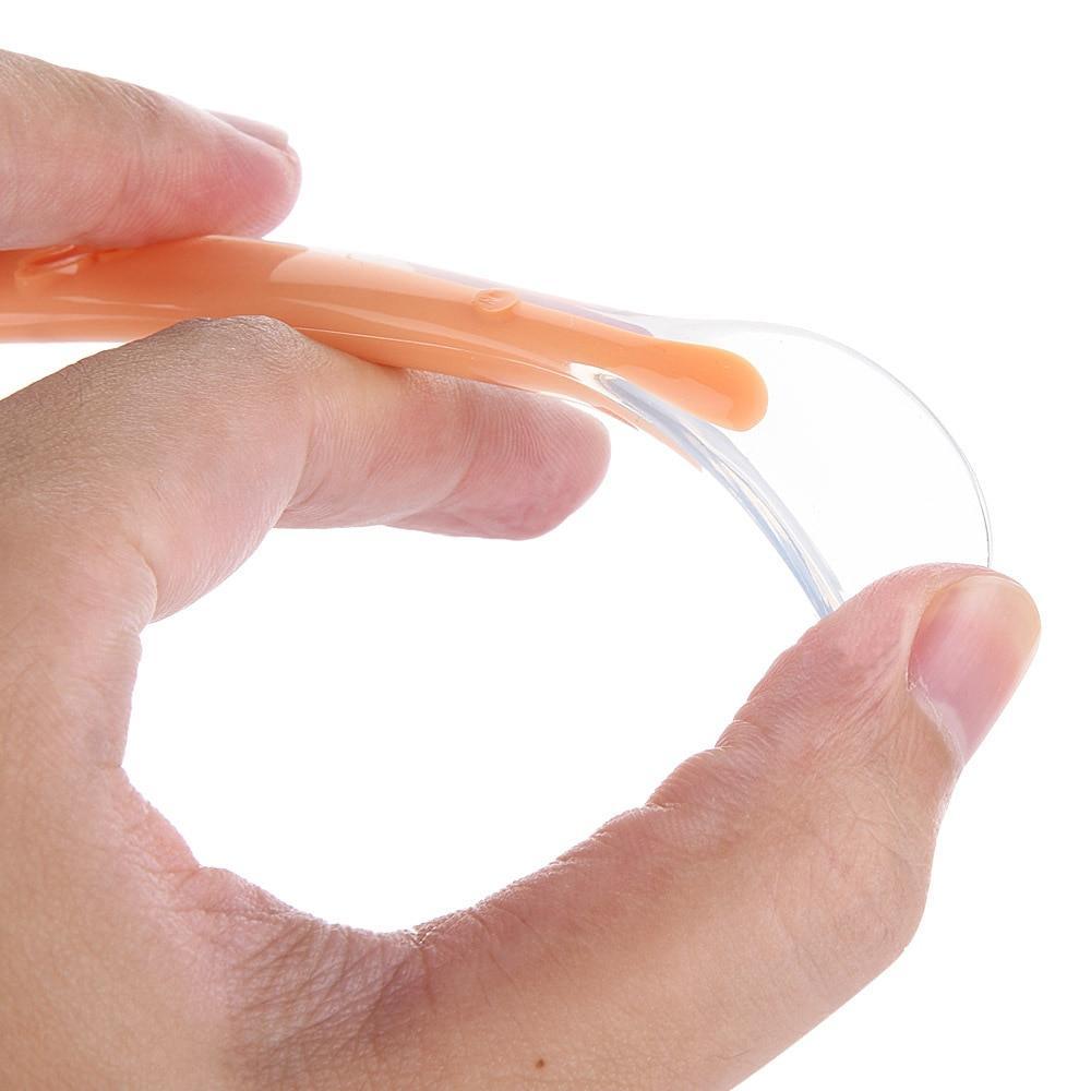 Cuillères pour bébé Plats d'alimentation Vaisselle pour enfants Couverts Cuillère en silicone Outils de patchwork Lot Louche à soupe