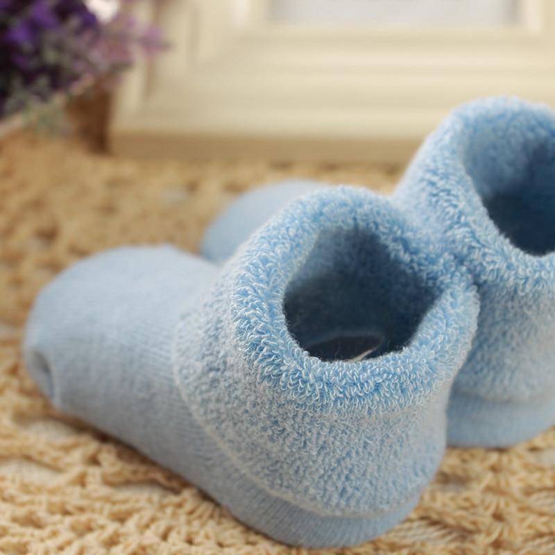 Chaussettes de sol antidérapantes durables en coton pour nouveau-né, pour bébé garçon et bébé fille, cadeau parfait pour une fête prénatale