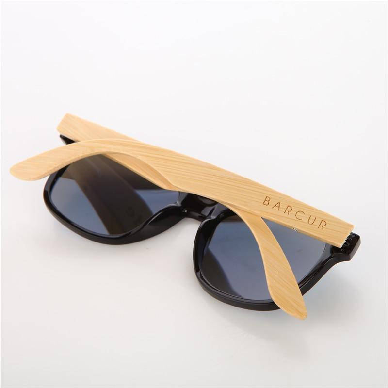Lunettes de soleil rétro et classiques faites à la main en bois de bambou pour homme et femme, unisexe, polarisées
