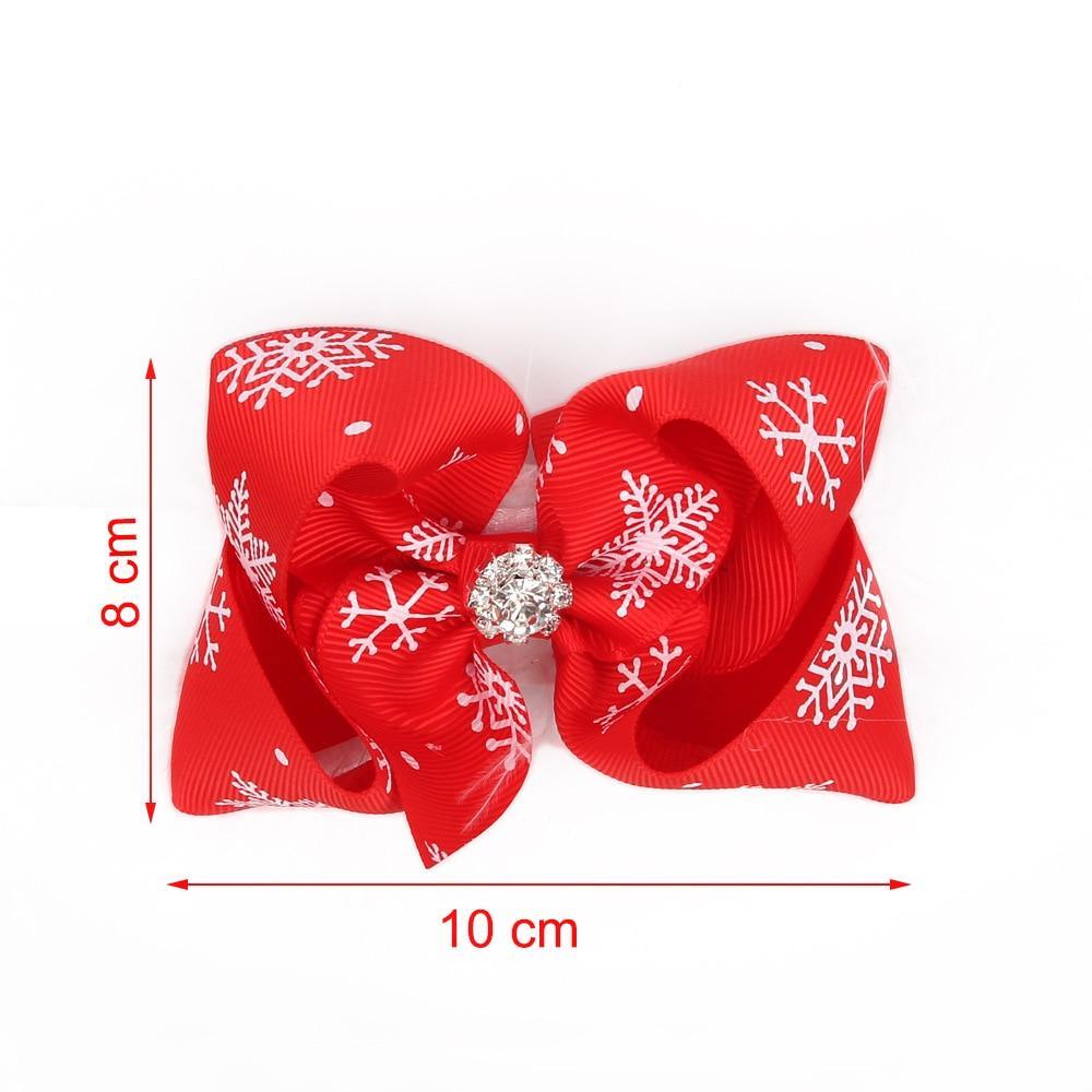 Bandeau de Noël bébé fille, accessoires pour cheveux, ruban en tissu, nœud pour filles