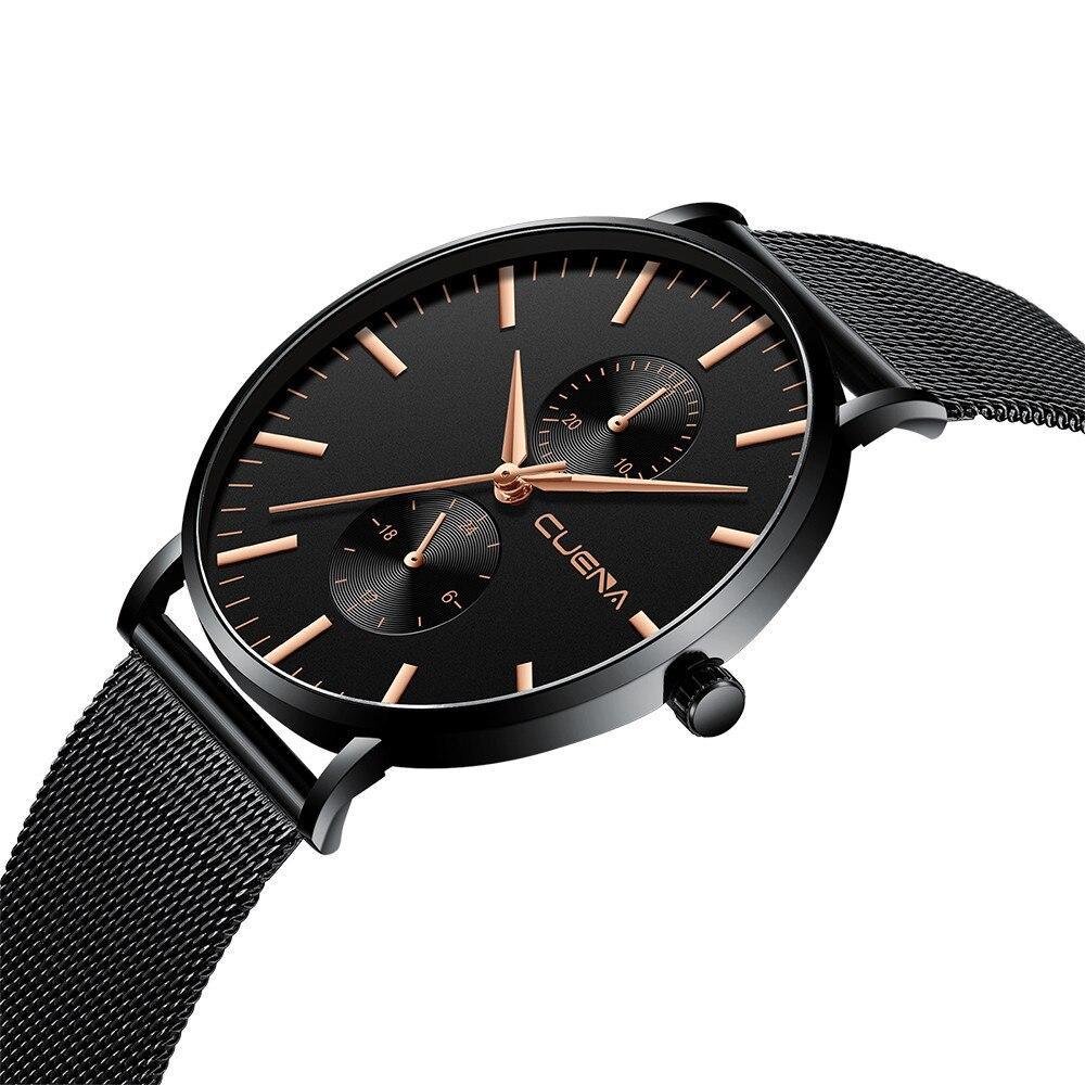 Montre de luxe unisexe classique décontractée en métal, montre en acier inoxydable, montre étanche au design moderne et élégant
