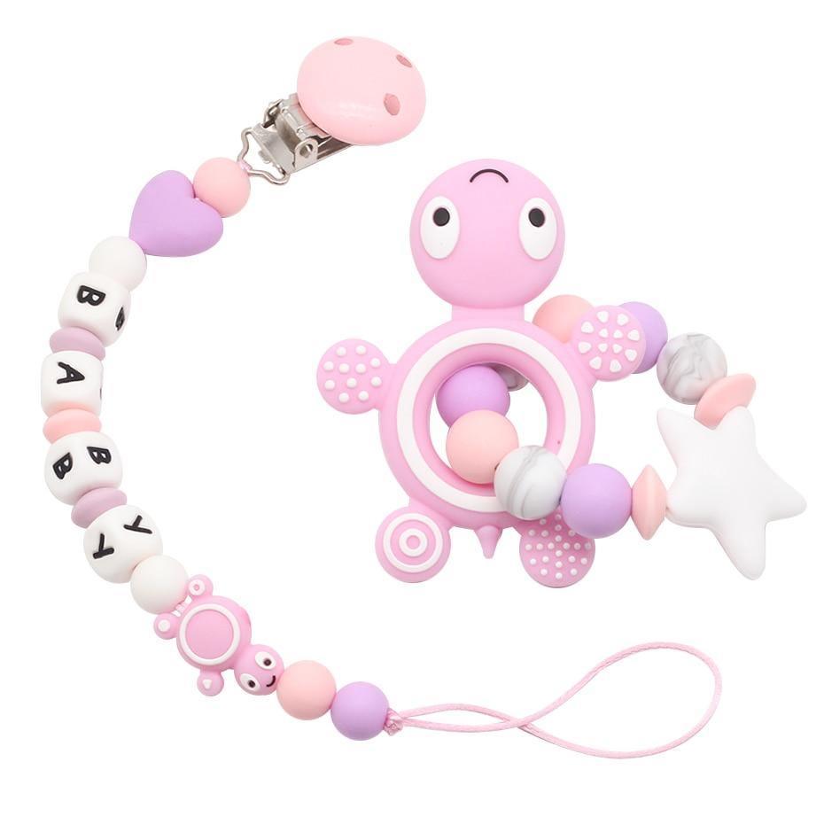 Chaînes de sucette modernes faites à la main pour bébés - en silicone - pour attacher à la sucette