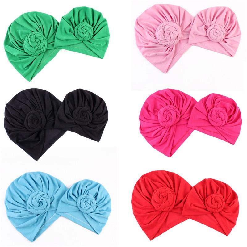 Chapeau en Coton Moderne Fait à la Main Pour Bébés Filles Turban Nœud Torsadé Casquettes Femme Pour Maman et Fille au Design Élégant
