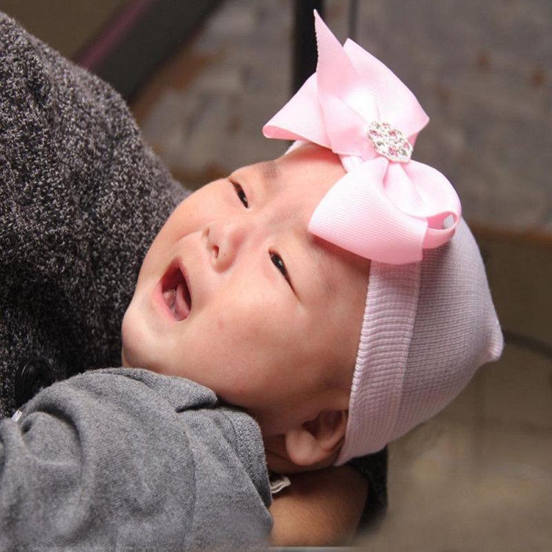 Joli nouveau bonnet confortable à nœud papillon pour bébé fille, au design élégant, bonnet de mode pour bébés