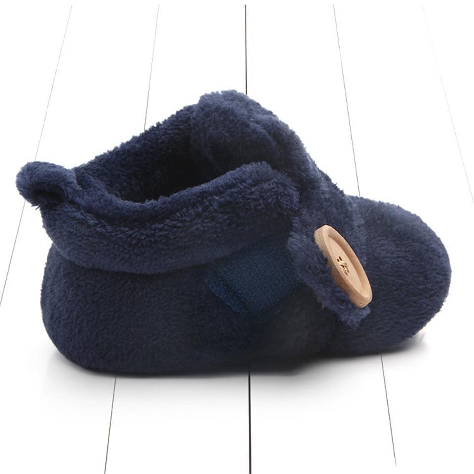 Chaussures de premier pas pour bébé, chaussons souples, chaussures mignonnes, chaussures d'hiver antidérapantes, chaussures chaudes d'automne confortables pour bébé