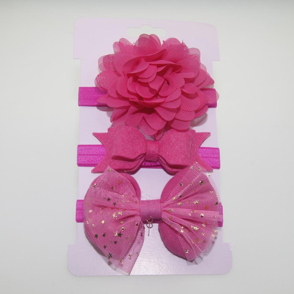 Bandeau Élastique Bébé Fait Main Rétro Vintage Nœud Papillon Fleur Accessoire Cheveux Nourrisson Tout-Petit Pour Bébé
