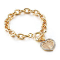 Bracelet chaîne médaillon moderne élégant nouvelle mode Bracelet de luxe incroyable classique Bracelets en or pour femmes Arbre de vie vintage