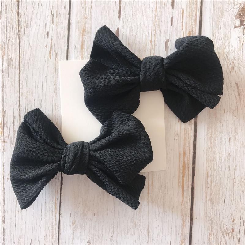 Pince à nœud moderne faite à la main pour accessoires de cheveux de bébé fille, barrettes à nœud pour tout-petages