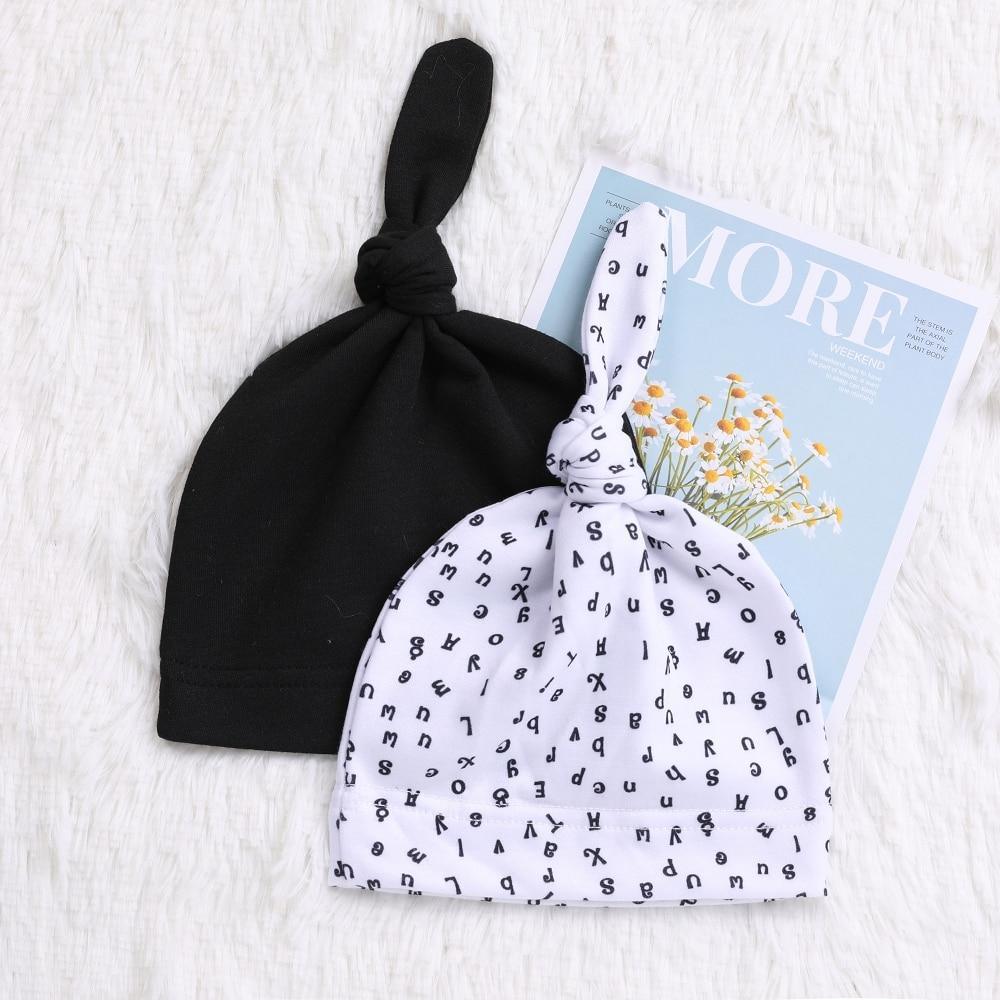 Ensemble Bébé 2 Bonnet Printemps Automne 100% Coton Nouveau-nés Enfants Bonnets Bébé Pour Filles et Garçons Bonnets de Nuit
