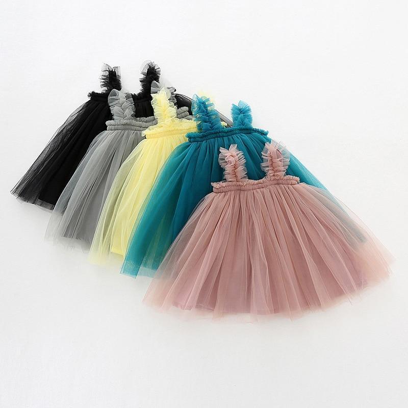 Robe d'été de princesse pour bébé, robe de soirée d'anniversaire sans manches pour enfants et bébés filles