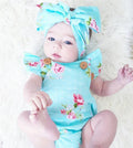 Ensemble de 2 pièces, barboteuse en coton sans manches pour nouveau-né avec bandeau pour fille/garçon, motif décontracté avec nœud