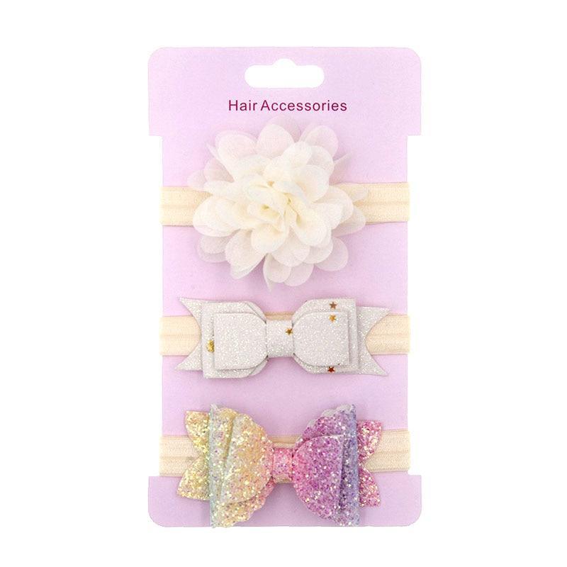 Bandeau Bébé Luxe Moderne Couronne Fleur Nœuds Bandeau Cheveux Bébé Fille Bandeaux Nouveau-né Accessoires Cheveux Bandeau Élastique Bébé
