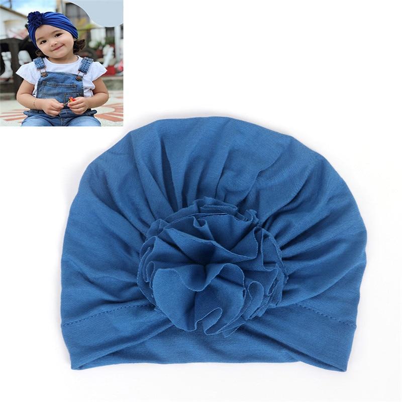 Nouveau Chapeau de Bébé Fleur Élégant Mode Nouveau-né Élastique Turban pour Filles au Design Moderne