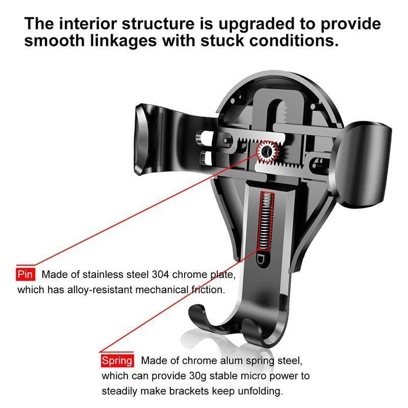 Support de téléphone de voiture puissant à gravité, ventouse solide, support de téléphone de voiture, support de téléphone automatique
