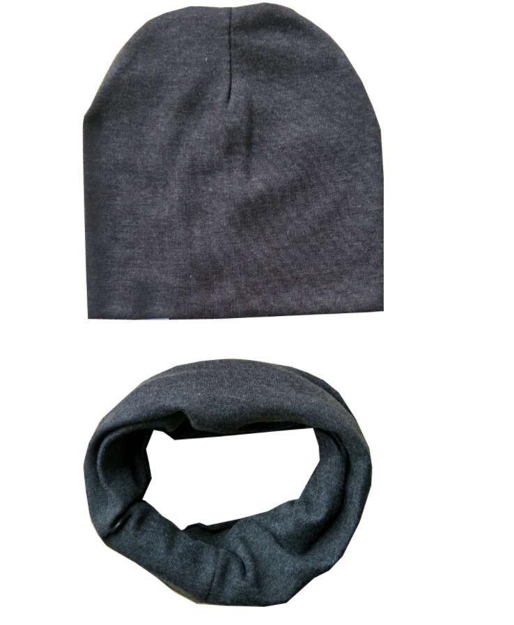 Bonnets et écharpes en coton tricotés pour bébés garçons et filles, ensemble pour nourrissons, tout-petits et enfants