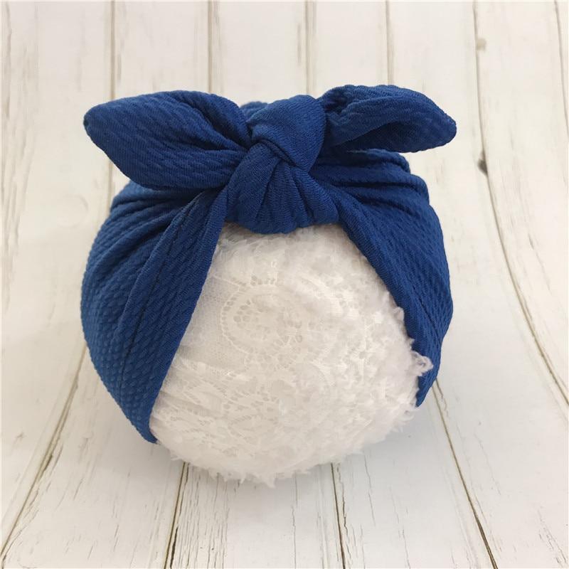 Bonnets de bébé faits à la main avec oreilles de lapin pour nourrissons et jeunes enfants, filles, chapeau bohème, bonnet, écharpe, turban, bandeau pour filles, bébés