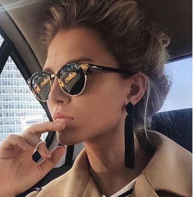 NOUVEAU - Tendance Célèbre - Élégantes Lunettes de Soleil Rétro et Modernes de Luxe Unisexe Pour Hommes et Femmes avec Verres Polarisés et Protection UV400