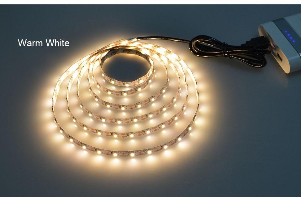 Lampe LED USB STEVVEX avec ruban RVB flexible Rétroéclairage TV Lampe de lecture RVB Ampoule d'ambiance TV Ruban de décoration de bureau Guirlandes 1M 2M 3M 4M 5M