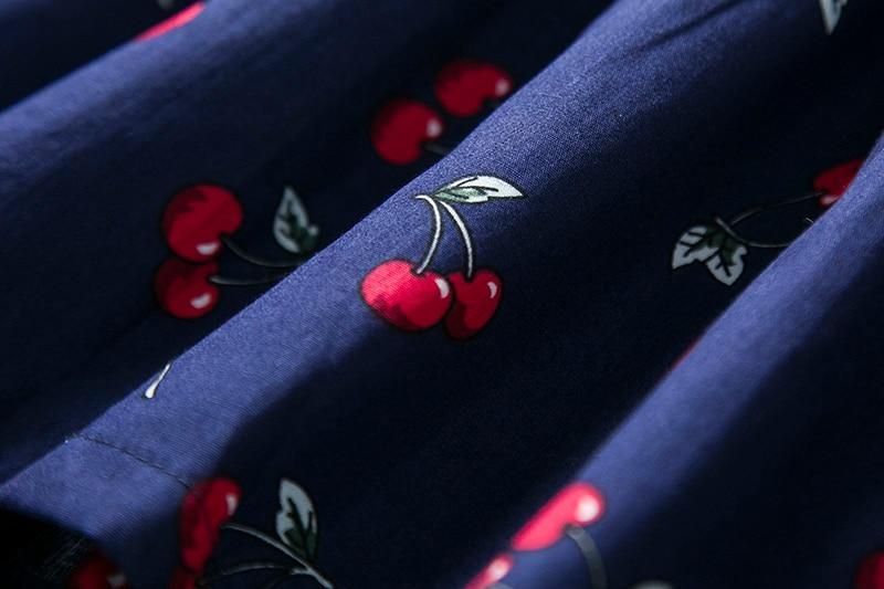 Robe d'été moderne de luxe pour fille, robe cerises pour enfants, robe à dos en V, robe débardeur en coton pour bébé, robe licou pour filles