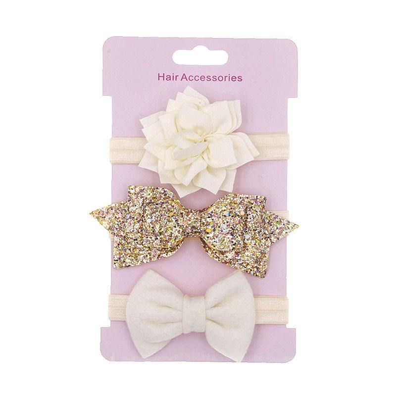 Bandeau Bébé Luxe Moderne Couronne Fleur Nœuds Bandeau Cheveux Bébé Fille Bandeaux Nouveau-né Accessoires Cheveux Bandeau Élastique Bébé