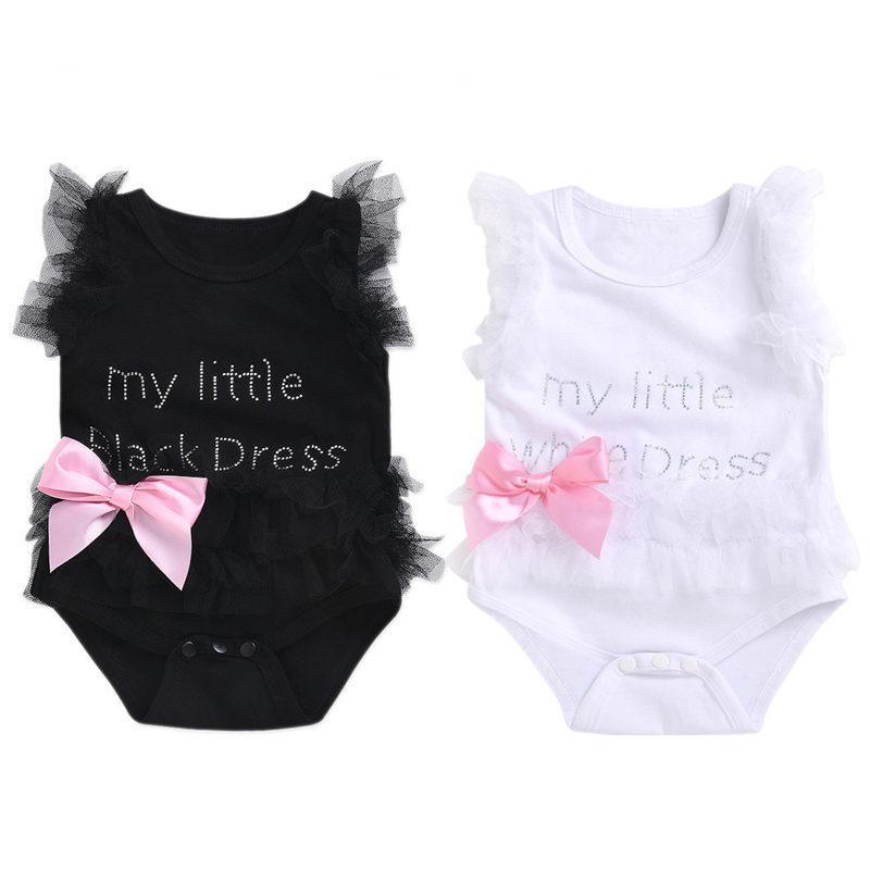 Combinaisons bébé fille sans manches Vêtements bébé d'été Tenue nouveau-né barboteuse pour filles