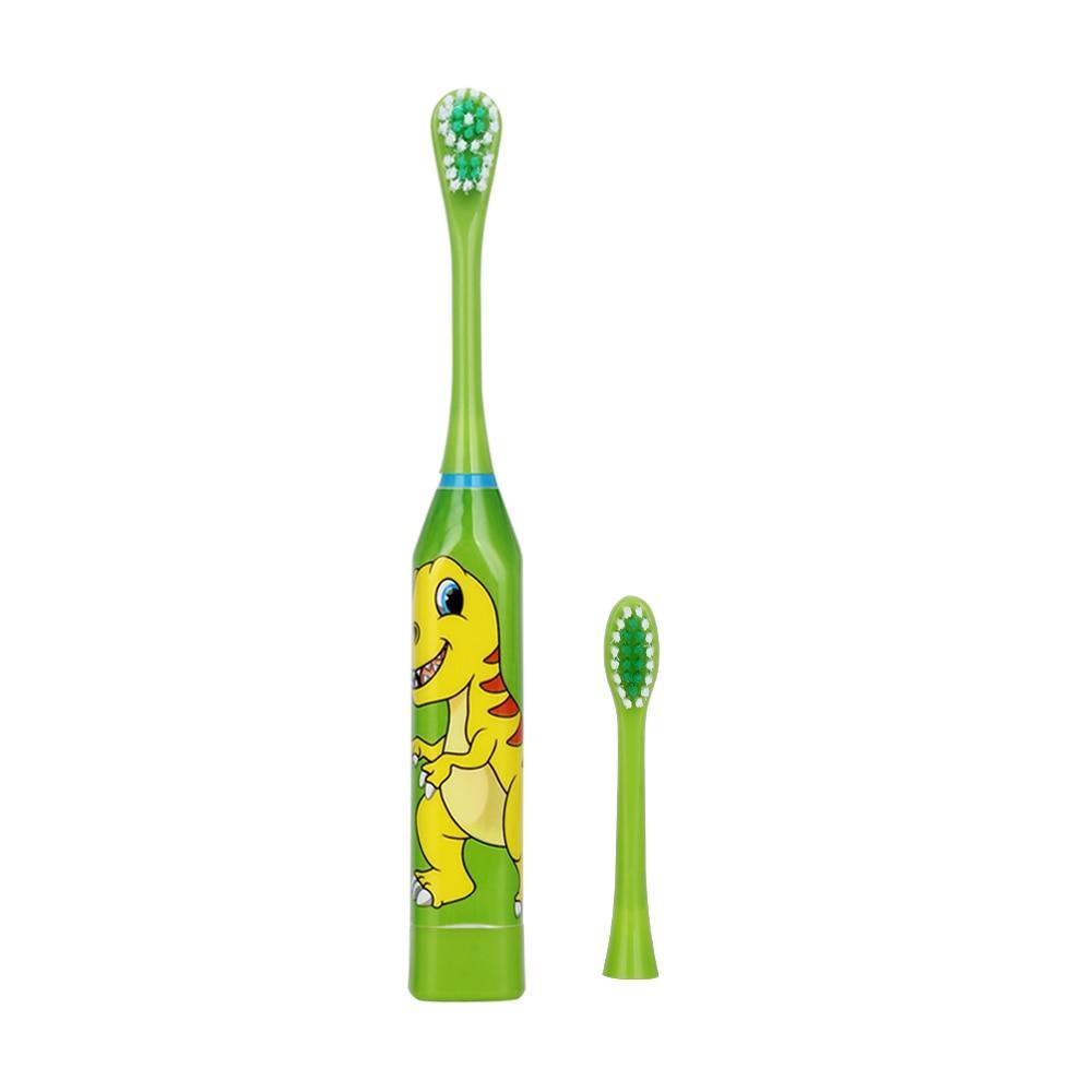 Brosse à Dents Électrique de Dessin Animé pour Enfants, Têtes Double Face Brosse à Dents Électrique ou Brosse de Rechange, Brosse Électrique Parfaite pour Enfants