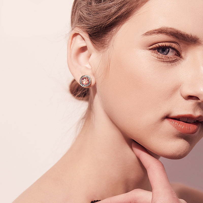 Boucles d'oreilles clous Claire Circle