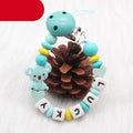 Attaches-tétines personnalisés faits main modernes, Chaînes de tétine en silicone, Attaches-tétines en bois pour bébés et enfants