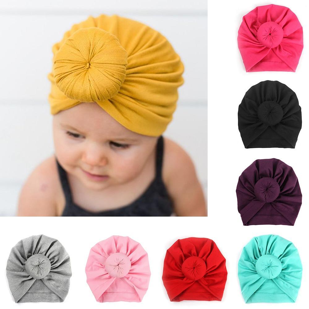 Bandeau Bébé Luxe en Coton Mélangé Doux avec Nœud Lapin Turban Élastique pour Cheveux Filles Style Bandeau Élastique